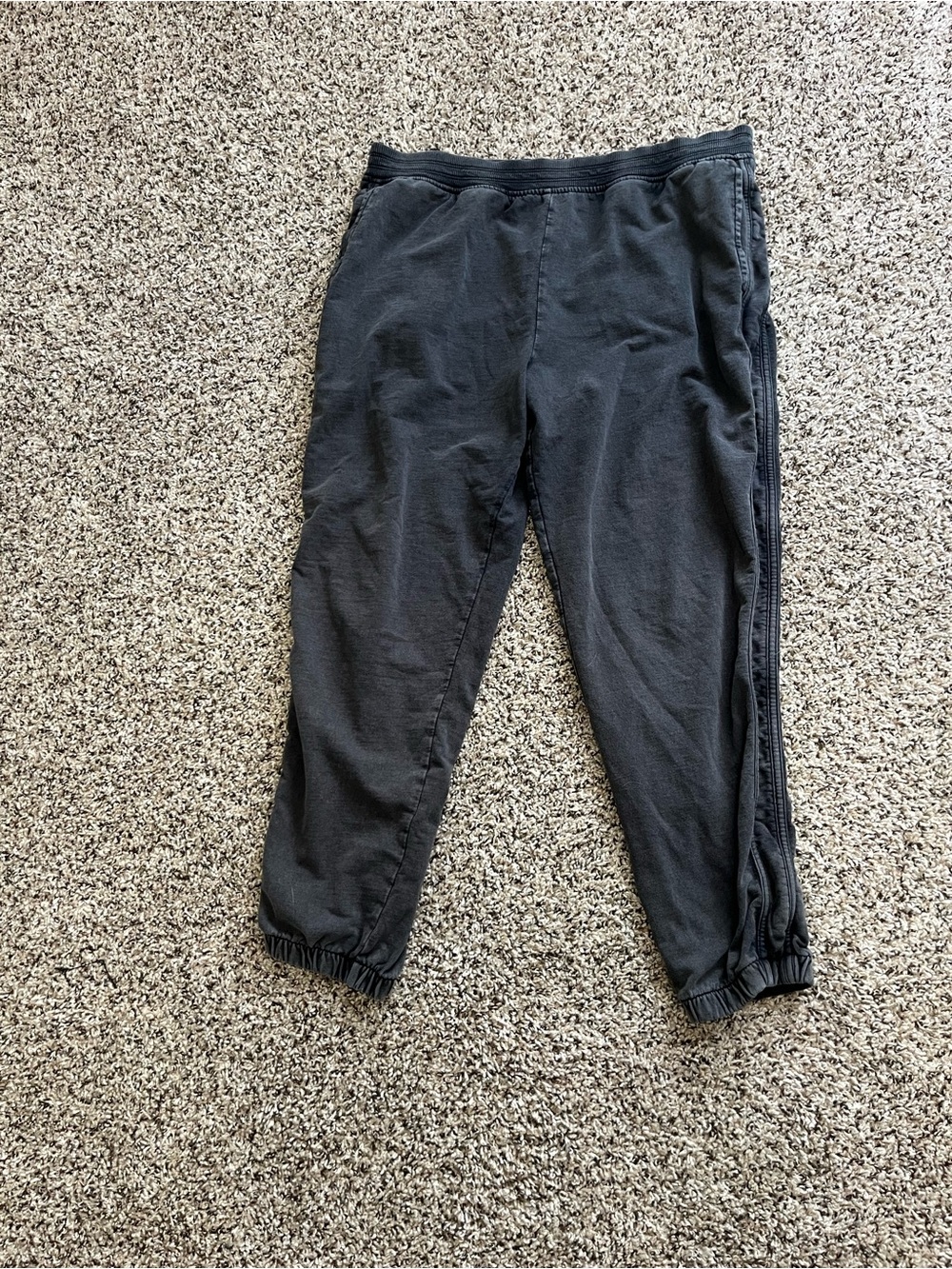 aerie faded Black Women's Track Joggers with Elastic Ankles